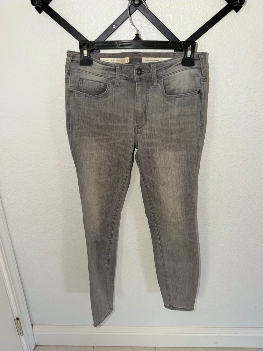 Pilcro Anthropologie High Rise Skinny Gray Wash Jeans Women’s Size 27 - Picture 2 of 4